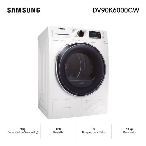 Secarropas Samsung, Carga Frontal , 9kg ELECTRO SECARROPAS