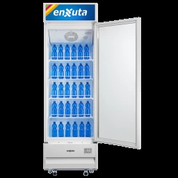 Vitrina Comercial Vertical 416 Litros con Cenefa Luminosa Led