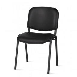 Silla tapizada cuero para sala de espera