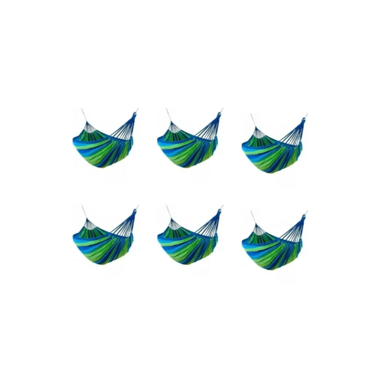 combo hamacas 2 plazas por 6 unidades