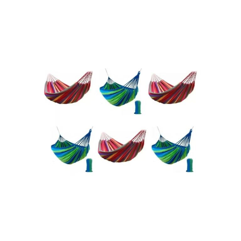 Combo hamacas plaza y media por 6 unidades