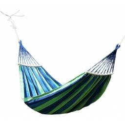Hamaca paraguaya 2 plazas con separador 280x150 Rojo/Amarillo/Verde
