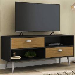 Rack 2 cajones TV 42" Nogal/Negro