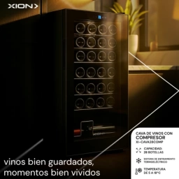 ENFRIADORA DE VINOS 28 BOTELLAS CON COMPRESOR