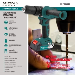 TALADRO DE IMPACTO 20V (BRUSHLESS) XION