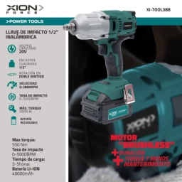 LLAVE DE IMPACTO 12 BRUSHLESS XION