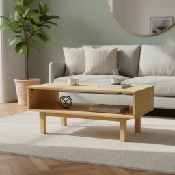 Mesa de centro  Mel Linea Nordica en Madera Maciza