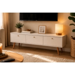 Rack 3 puertas basculante Blanco
