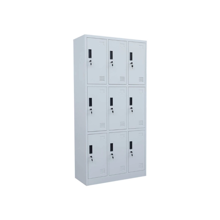 Armario/Locker Metlico 9 puertas  con cerradura